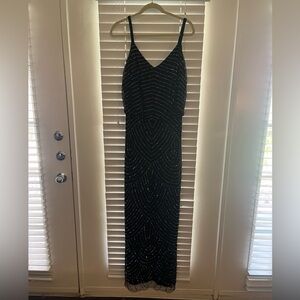 Beautiful Nordstrom navy and silver sequin dress.
